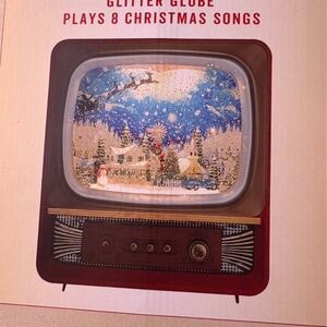 Musical TV Glitter Globe (Christmas Decor)
